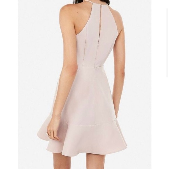 Express sophisticated Mini Pink Halter Dress - Picture 7 of 7